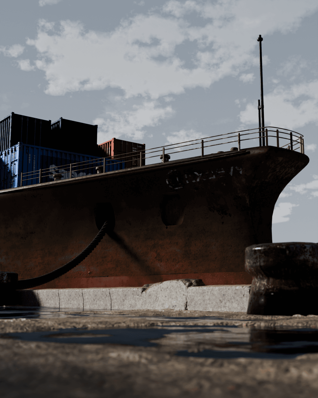 Docked Ship