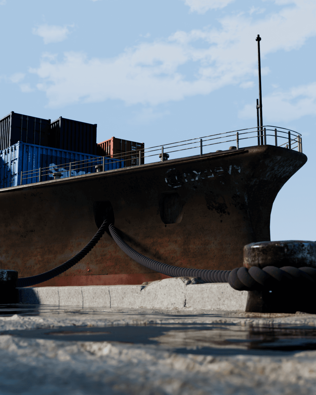 Docked Ship - 2